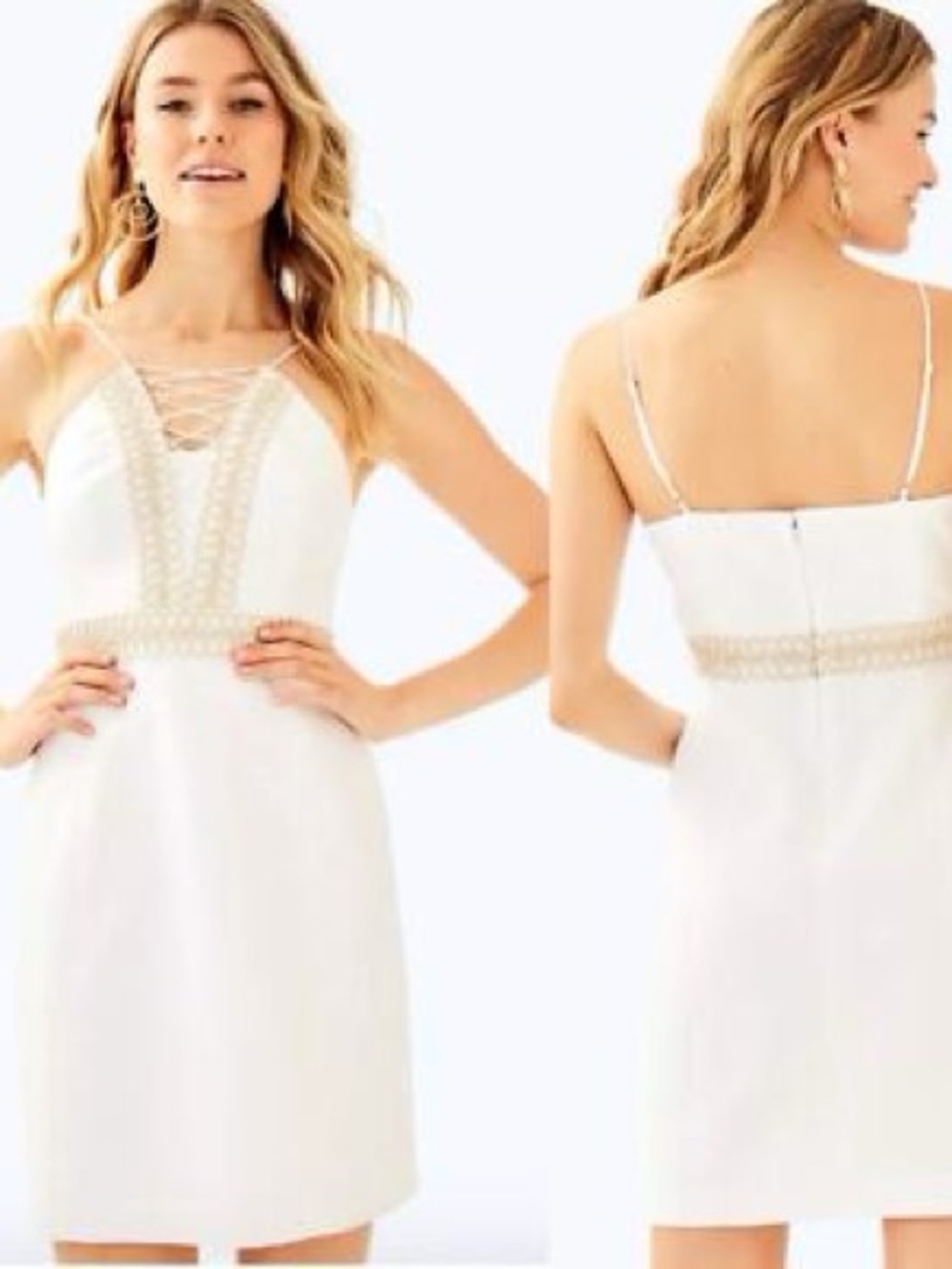NWOT! Lilly Pulitzer Trista Halter Dress - White